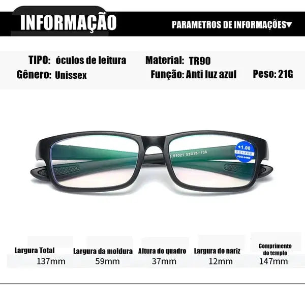 [Pague 1, Leve 5] Óculos Inteligente Ahora Anti Azul